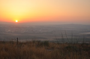 Sunrise over Jezreel